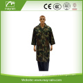 military camouflage high quality polyester pvc poncho raincoat